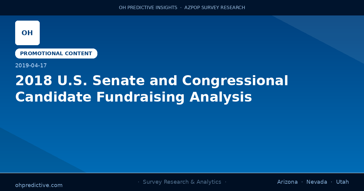2018 U.S. Senate and Congressional Candidate Fundraising Analysis