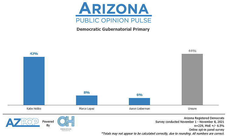 Democratic Governor Primary AZ Nov 2021