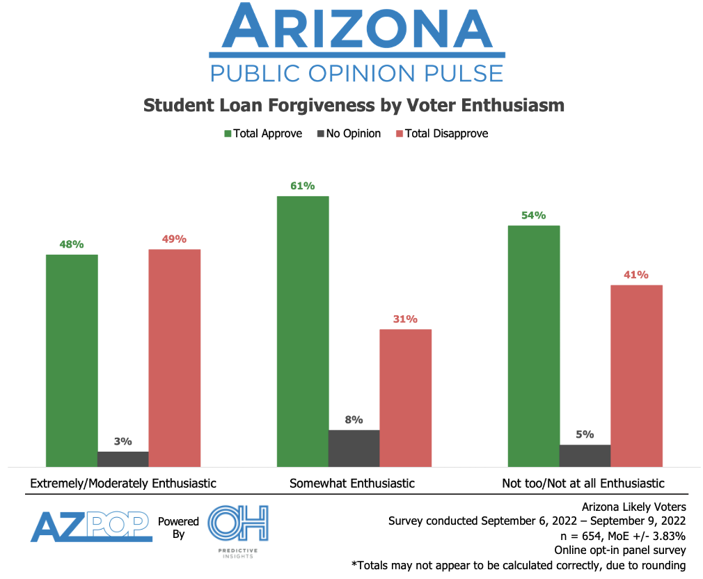 Student Debt Forgiveness and Voter Enthusiasm